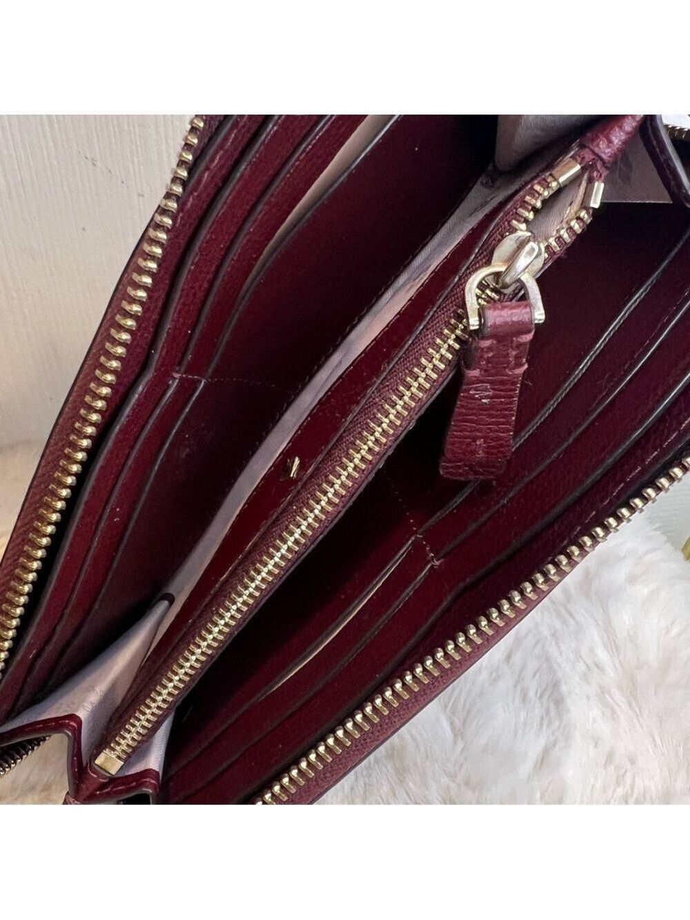 KATE SPADE NEW YORK BURGUNDY/DEEP PLUM WALLET - Picture 4 of 15